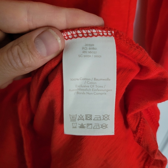 Boden Carina Womens 6 Mini Shirt Dress Red Pink Pom Pom Boho Festival Cotton - Picture 11 of 11